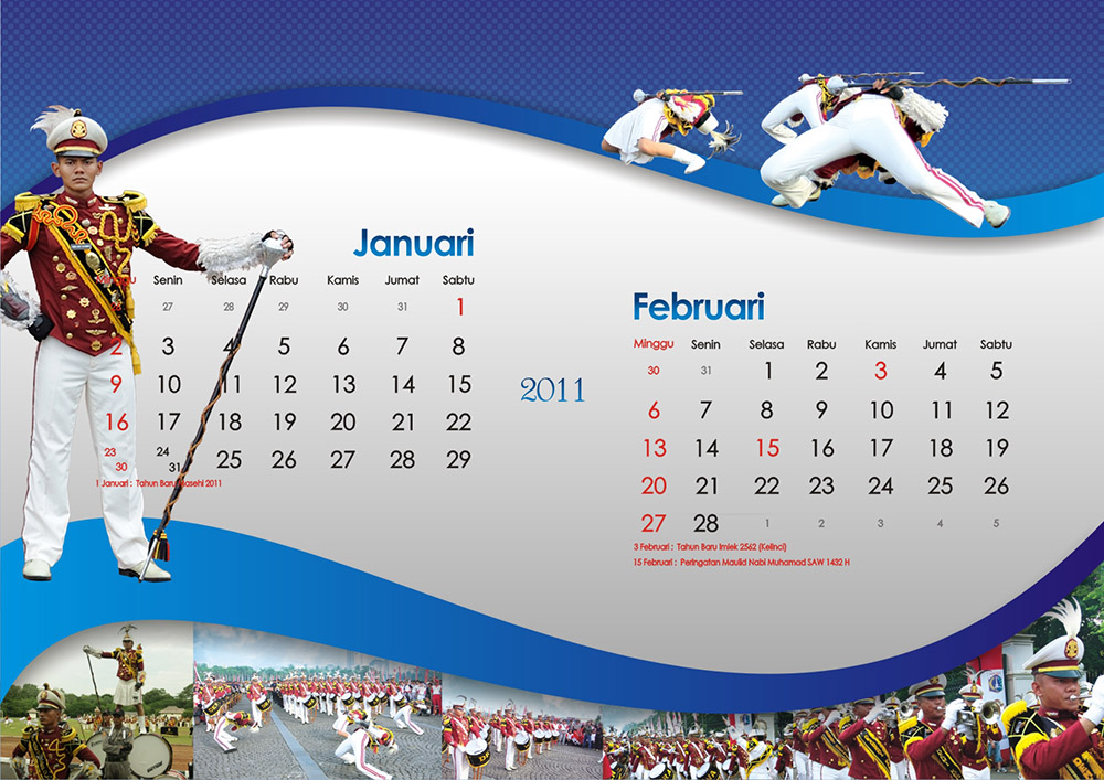 desain kalender dinding akademi kepolisian 2011 calendar2 - Graphic Design Agency Indonesia ...