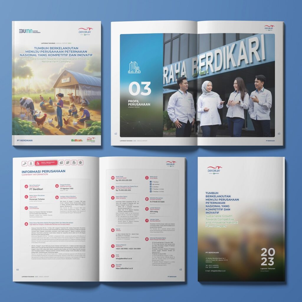 Desain annual report pt berdikari 2023