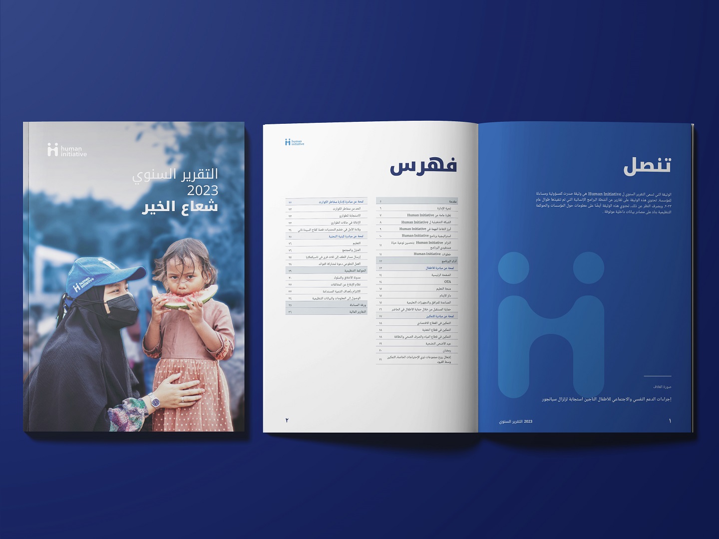 Jasa Pembuatan Annual Report Human Initiative 2023 by SoocaDesign