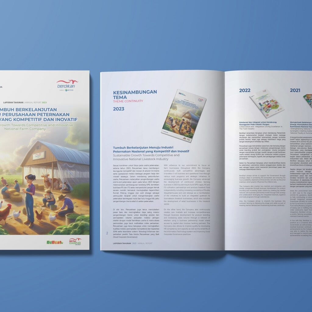 jasa pembuatan annual report pt berdikari 2023 by Soocadesign